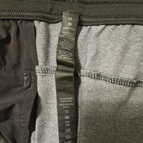 Lululemon Discipline Pants Heathered Black M - Picture 4 of 6